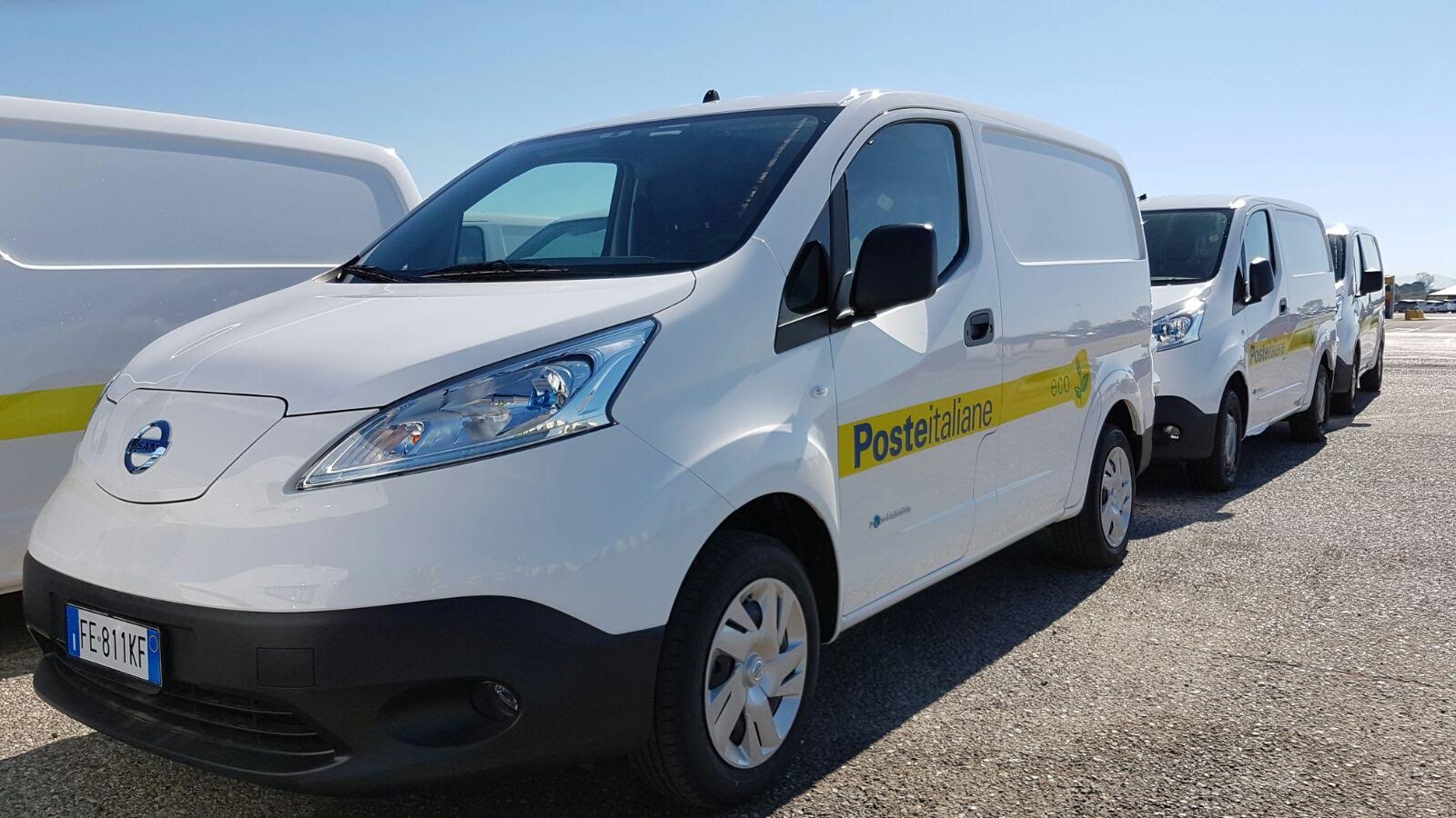veicoli commerciali elettrici nissan poste italiane