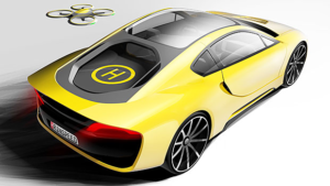 Rinspeed Ʃtos, accompagnata dal drone Elettriche ibride