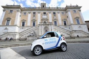 Car2go Roma: nuovi parcheggi presso le stazioni di servizio Q8 Noleggio