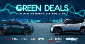 Fca Bank e Leasys: “Green Deals” 4 servizi sostenibili fino al 28 febbraio Noleggio