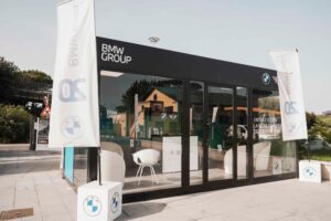 hub di ricarica elettrica di via Flaminia 871 a Roma è pronto a dare la carica alla flotta elettrica BMW impegnata per la Ryder Cup