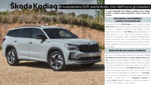 Škoda Kodiaq: Il rivoluzionario SUV, anche Ibrido, che ridefinisce gli standard Cover Digitale