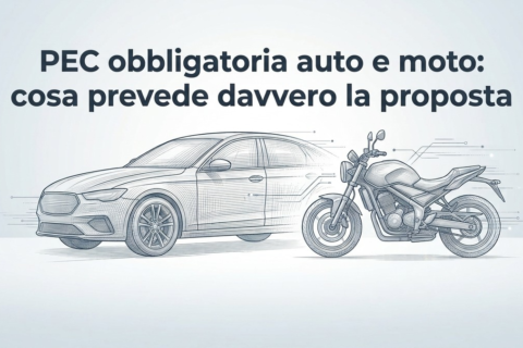 PEC obbligatoria auto e moto