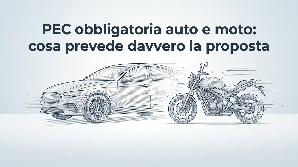 PEC obbligatoria auto e moto