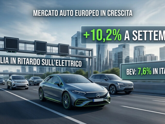 Mercato auto Europa settembre: +10,2% Mercato auto Europa settembre
